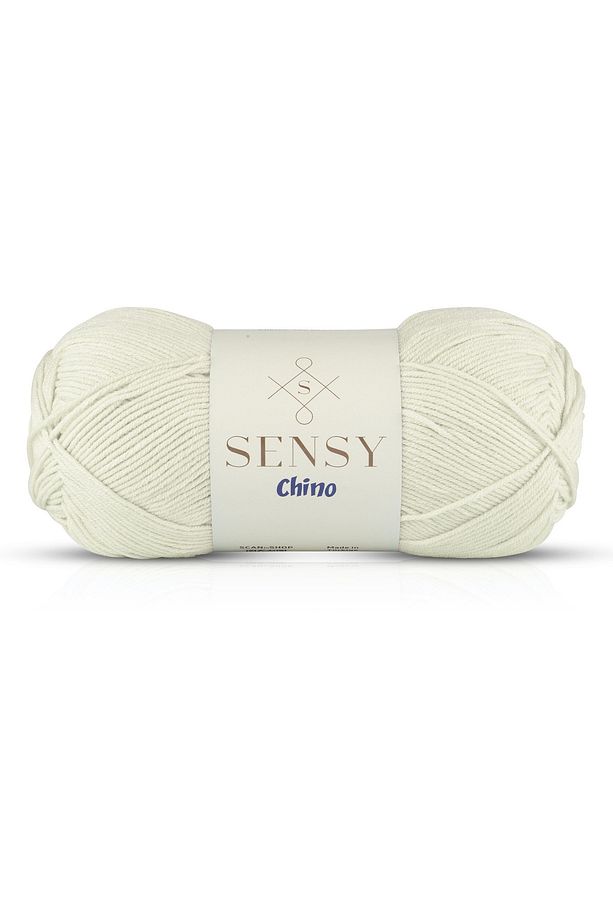 Chino El Örgü İpi Amigurumi İpi Kazak Bluz Hırka Yelek İp Tunik İpi Krem 100 Gr - 330 M - 1