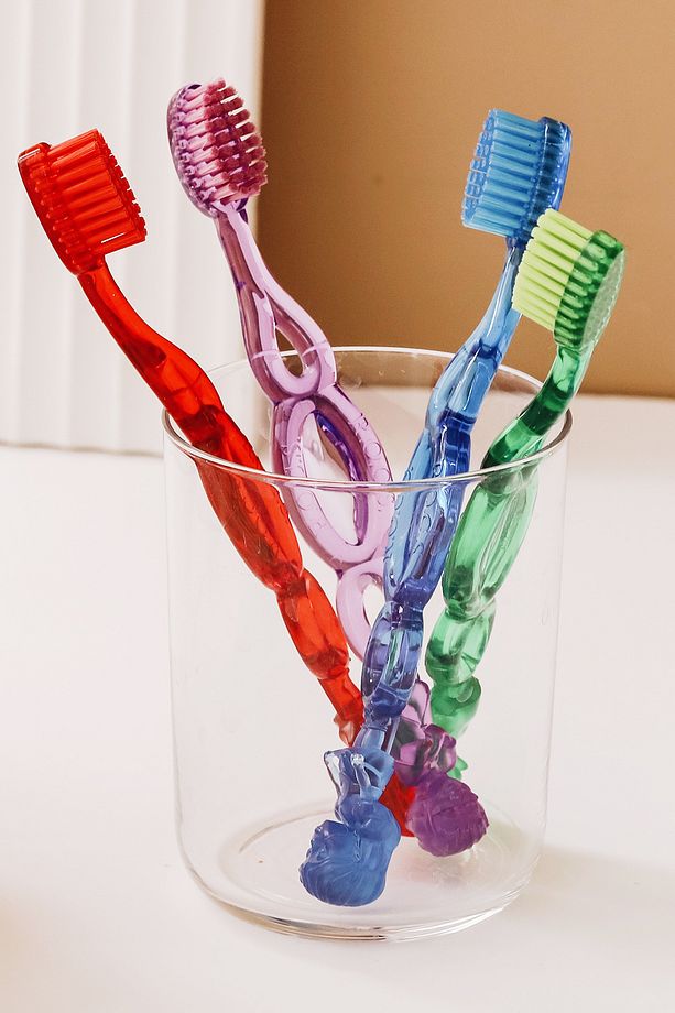 Kids 3-7 Yaş Diş Fırçası-2 Adet Mor Ve Kırmızı - 6