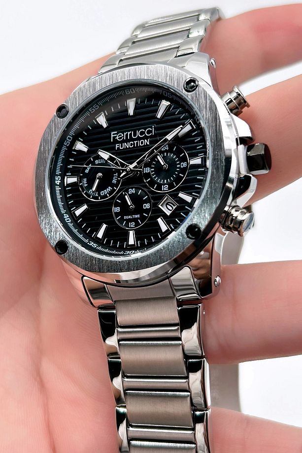 Function FCF03221FM.01 Çelik Kordon Erkek Kol Saati - 3