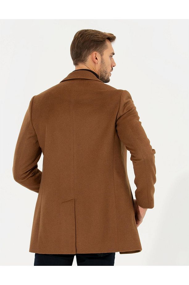 Camel Ex. Slim Fit Kaşe Kaban 1500570 - 5