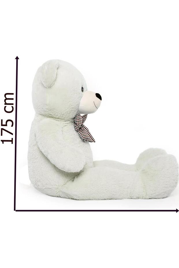 175 cm Papyonlu DEV Boy Peluş Ayı - % 100 YERLİ - 5