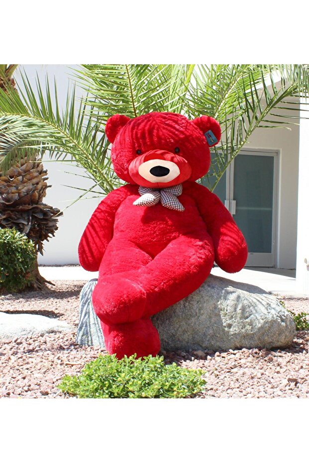 175 cm Papyonlu DEV Boy Peluş Ayı - % 100 YERLİ - 1