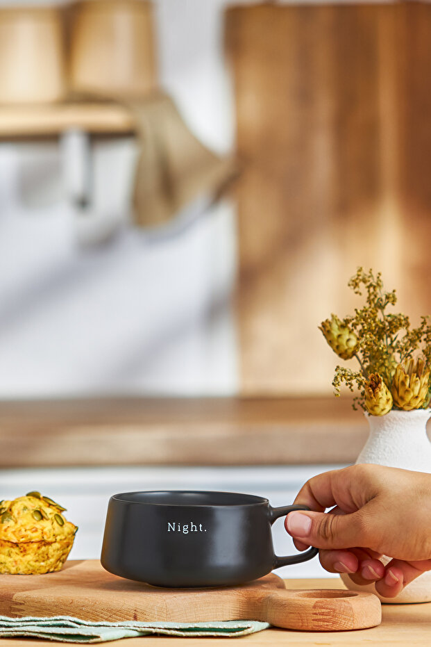 Night New Bone Kupa 320 ml Siyah - 3