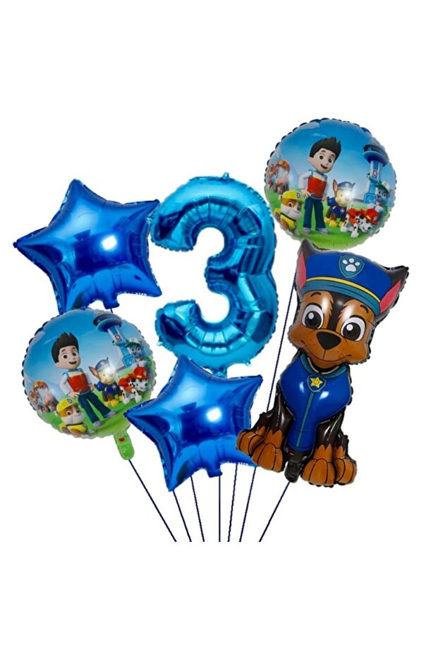3 years paw patrol foil balloon set 100 cm