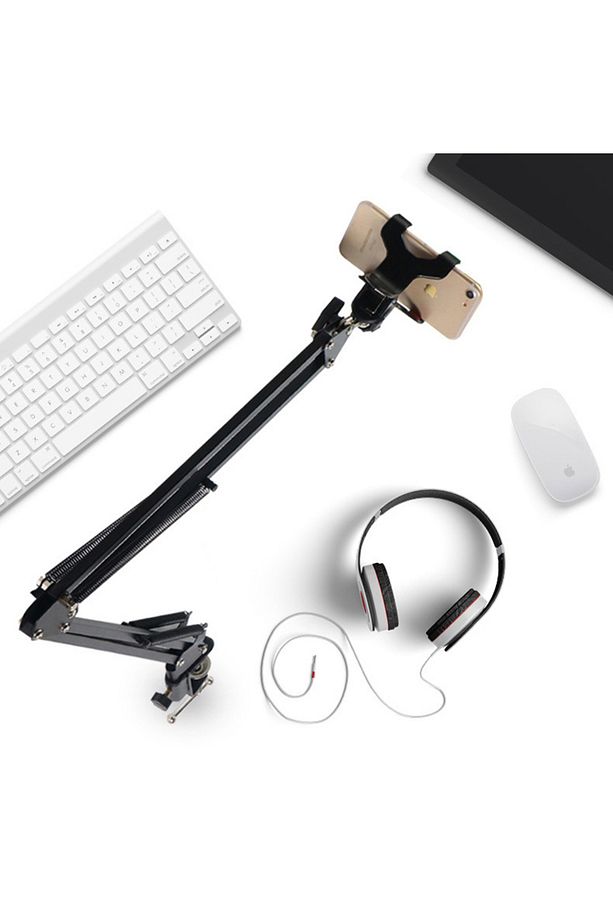 Tablet Telefon Tutucu Masa Esnek Kıskaçlı Uzun Kollu 360 Derece Youtuber Twitch Tripot Stand - 1