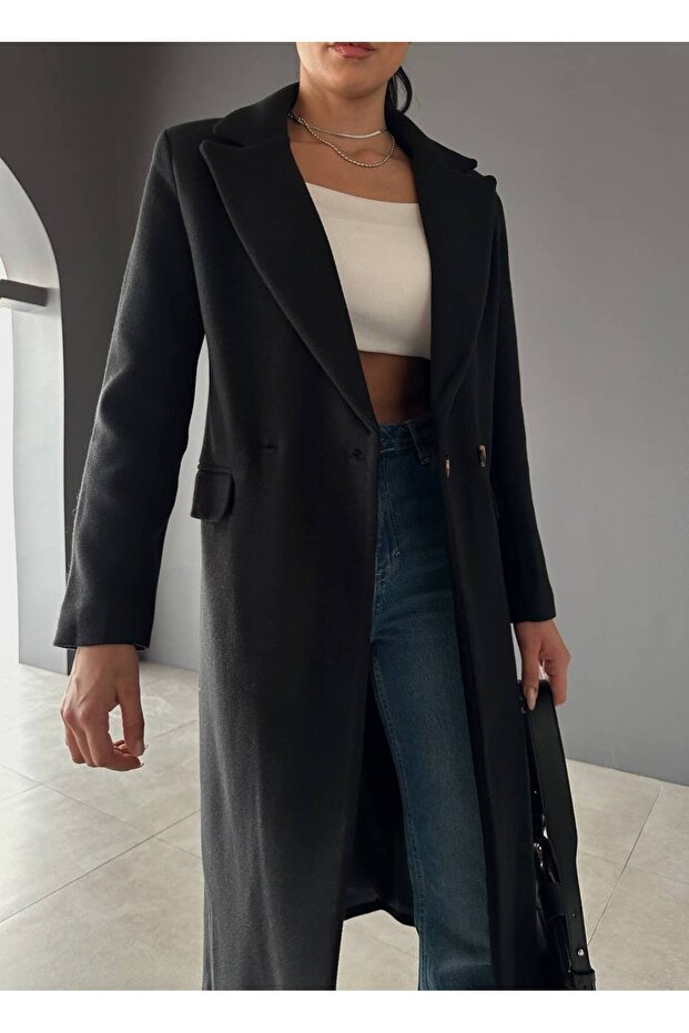 Kaşe Kaban Siyah - 3