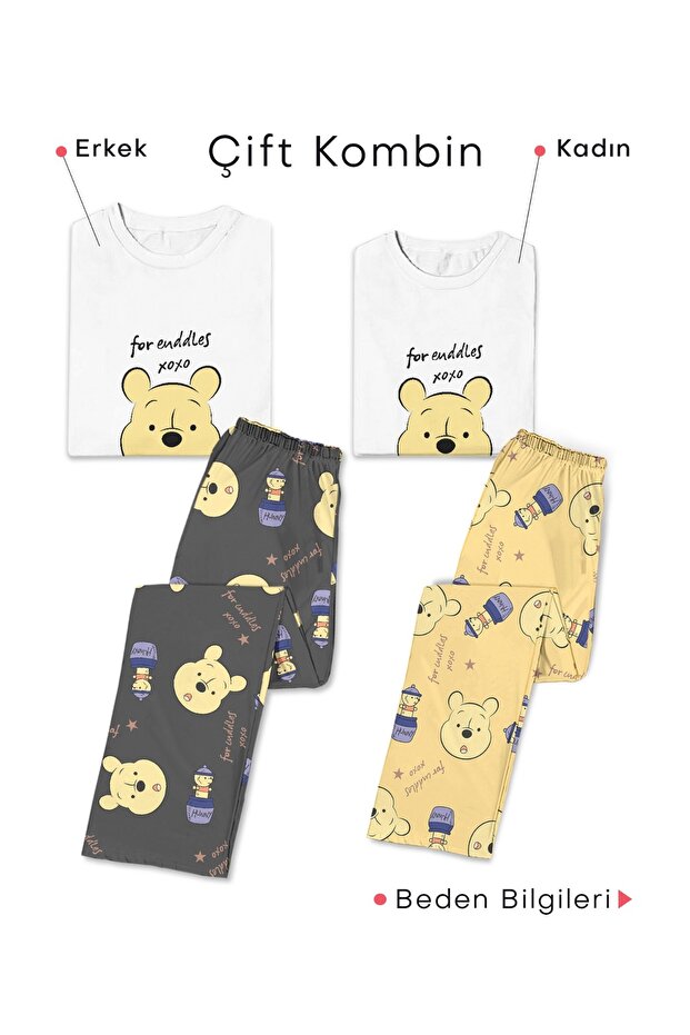 Double Combination For Endles Combed Cotton Long Sleeve Pajama Set