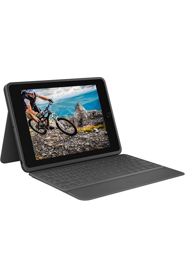 logitech Rugged Folio Klavyeli Kılıf Ipad 7-8 Nesil uyumlu Model 920-009293 Suya Dayanıklı Tuşlar - 1