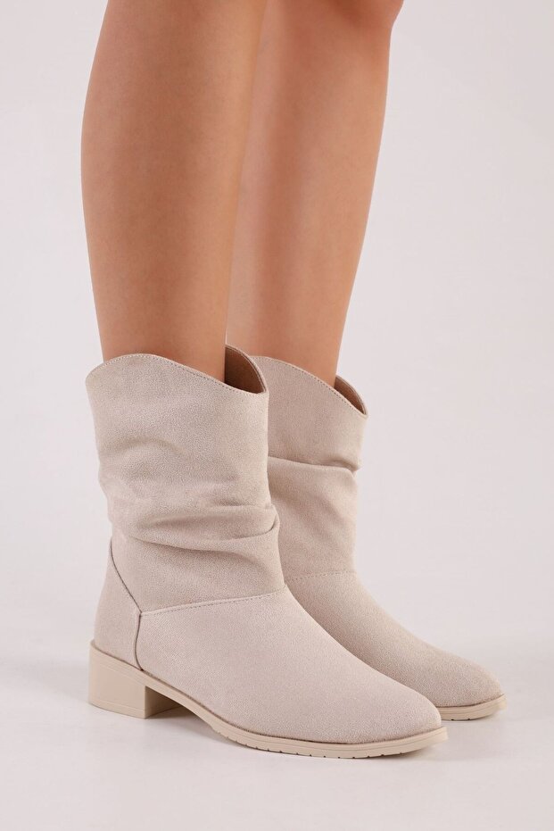 ARCHİE BEJ SÜET KÖRÜKLÜ BOT - 3