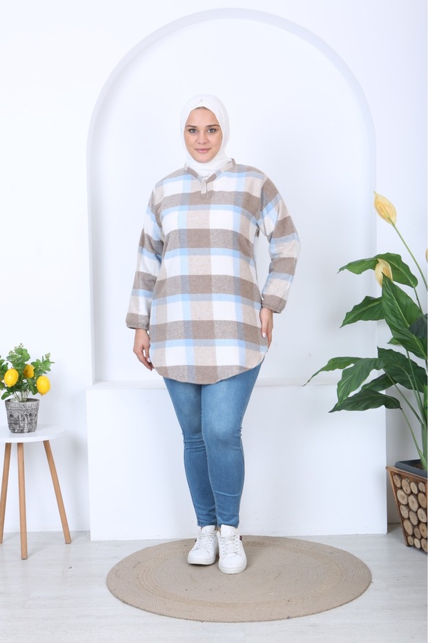 تونيك مريح بقصة حطام فضفاضة - 7