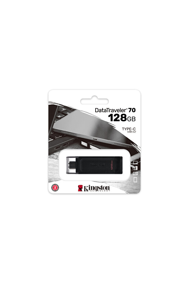 Dt70 128Gb Usb-C 3.2 Gen 1 Type-C Flash Bellek - 4
