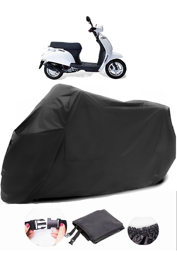 Falcon Soft 50 Compatible Black Motorcycle Tarpaulin Waterproof Durable Fabric