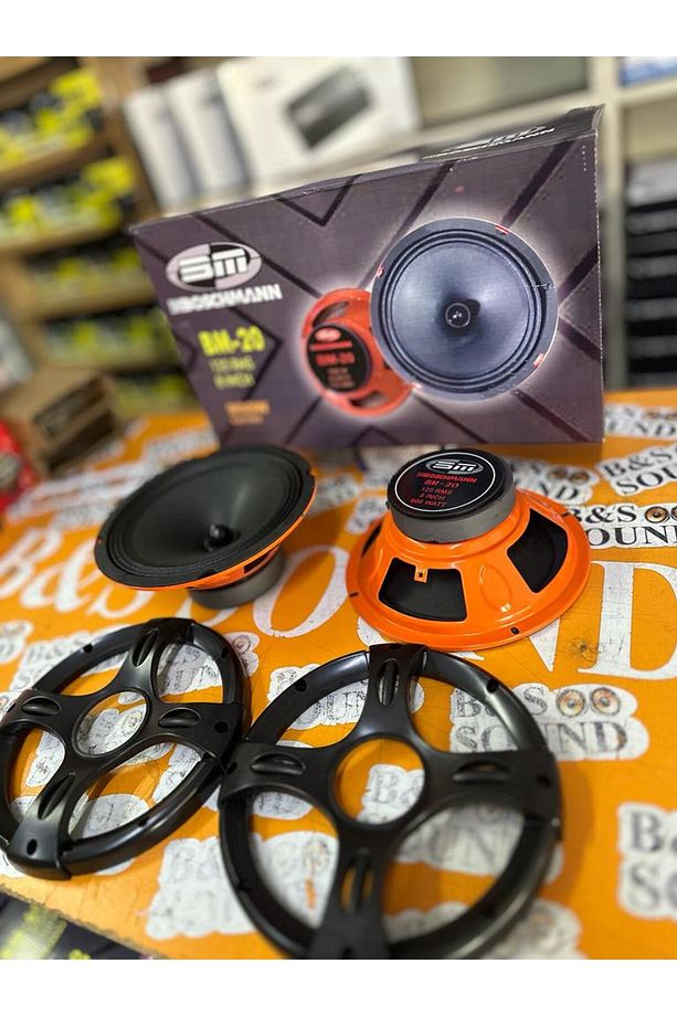 BOŞMAN 20 CM MERMİ GÖBEK 1 TAKIM 2 ADET MİDRANGE 900 WAT 125 RMS - 5