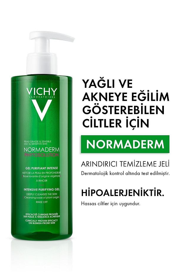 Oily and Combination Skin Normaderm Phytosolution Purifying Facial Cleansing Gel 400 ml GKÜrün634 - 2