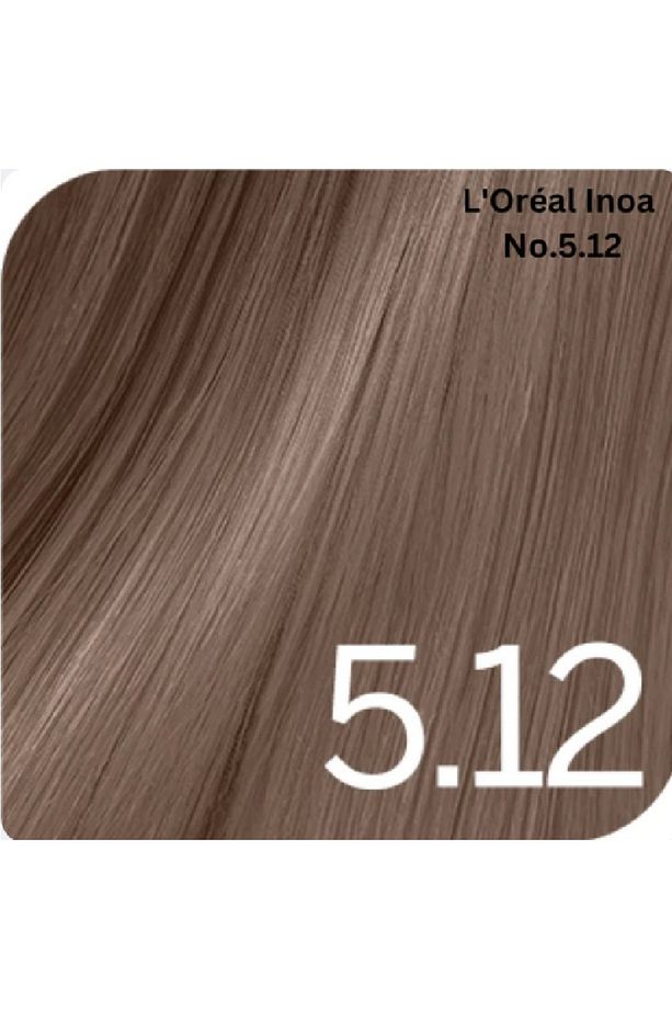 Inoa Yağ ile Güçlendirilmiş Gliserinli Saç Boyası 5.12 Açık Kahve Küllü İrize 60 gr. ECBeauty.X168 - 1