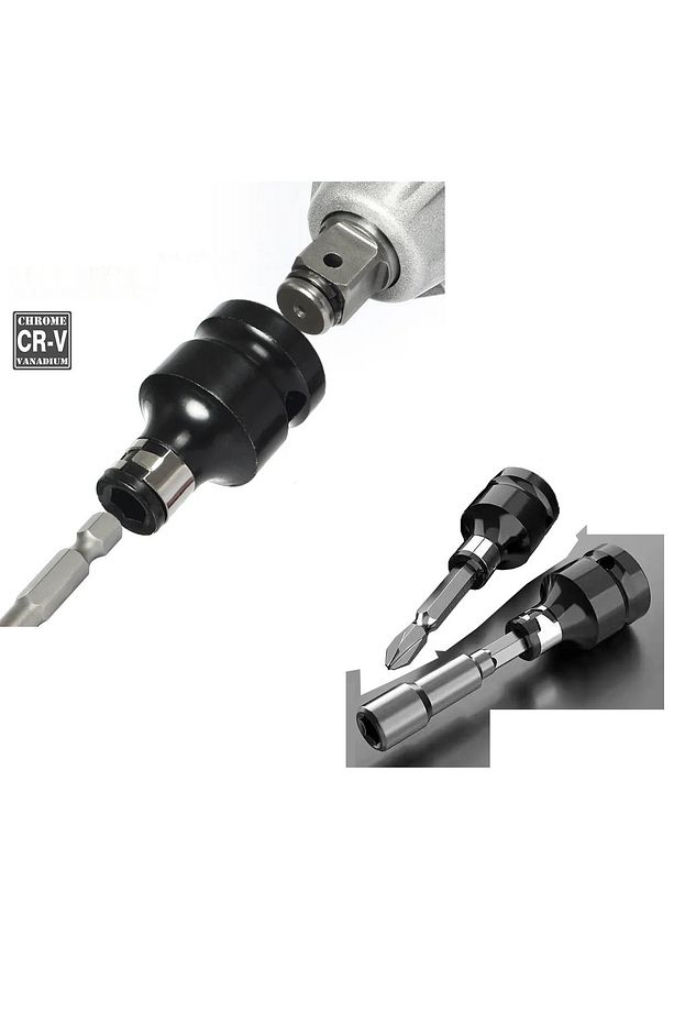 Somun Sökme Sıkma Torklu Makine Için 4lü Lokma Seti Mandren Ve Bits Adaptör 1/2 Bijon - 8