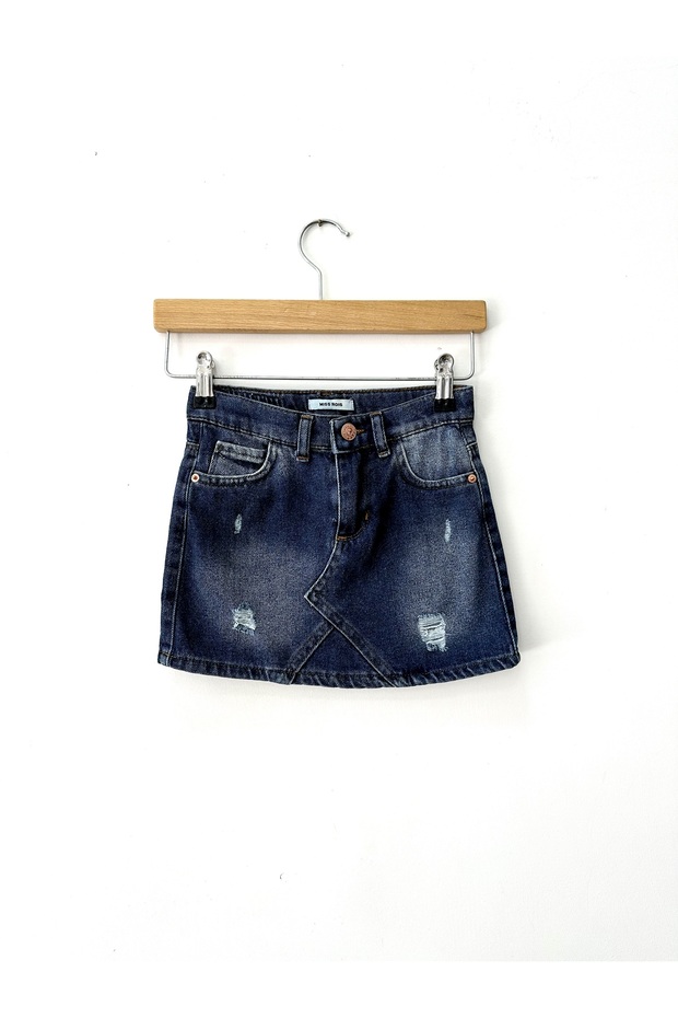 CHILDREN'S DENIM SKIRT WITH TASTE DETAIL