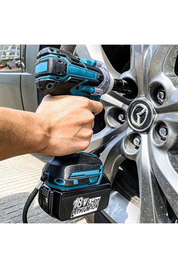 Somun Sökme Sıkma Torklu Makine Için 19mm Lokma Anahtar Ağır Hizmet Boru Lokma Bijon - 4