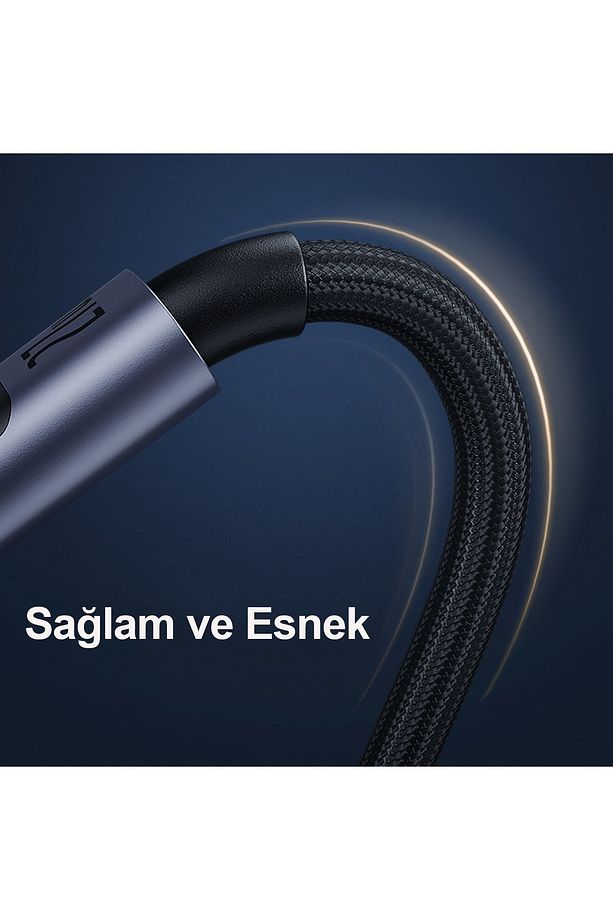 Samsung Galaxy S23 Ultra 100W Type-C To Type-C Dijital Ekran Hızlı Data/şarj Kablosu PD Turbo Şarj - 2