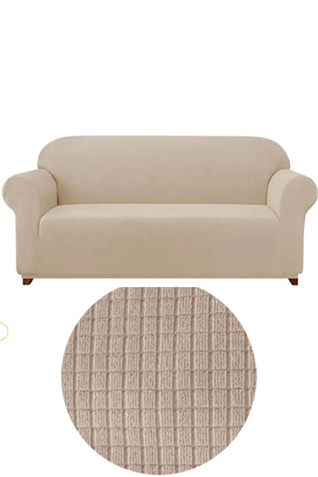 Lycra 3-Seater Elastic Seat Cover. Sofa Bed Seat Cover Stretch Flexible Sofa Cover