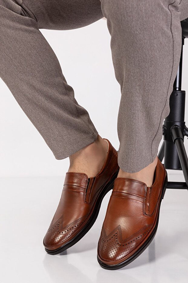 Genuine Leather, Full Orthopedic, No Lace, Men's Shoes
