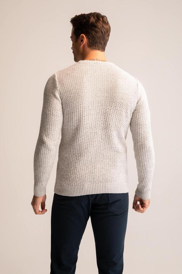 Regular Fit Bisiklet Yaka Triko Kazak R1175az22wn - 6