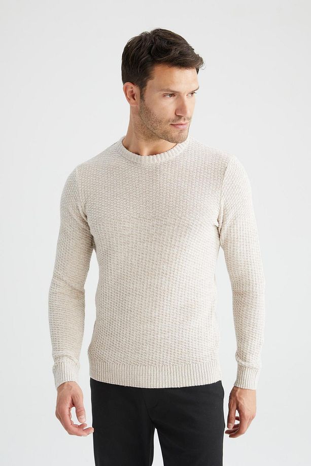 Regular Fit Bisiklet Yaka Triko Kazak R1175az22wn - 8