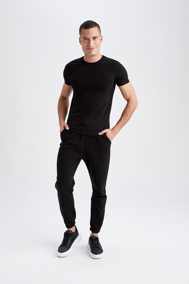 Regular Fit Cepli Içi Yumuşak Tüylü Eşofman Altı - 4