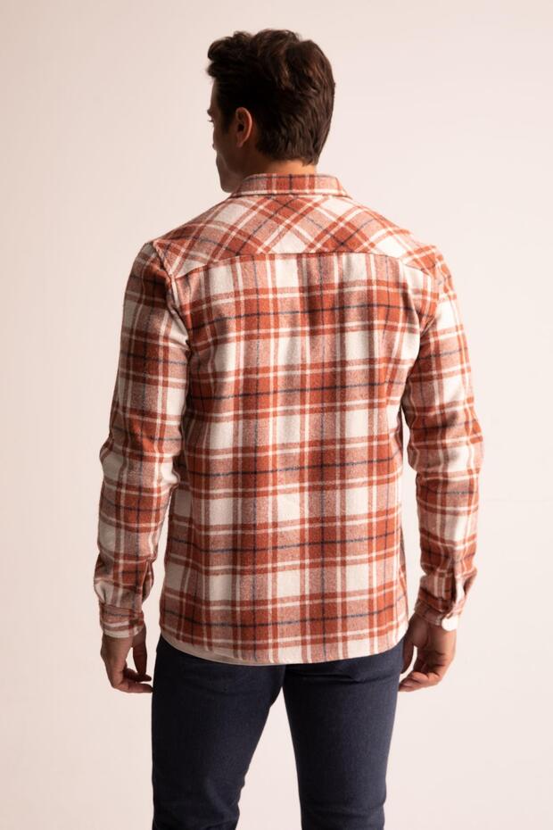 Kariertes Langarmhemd mit regulärer Passform - 6