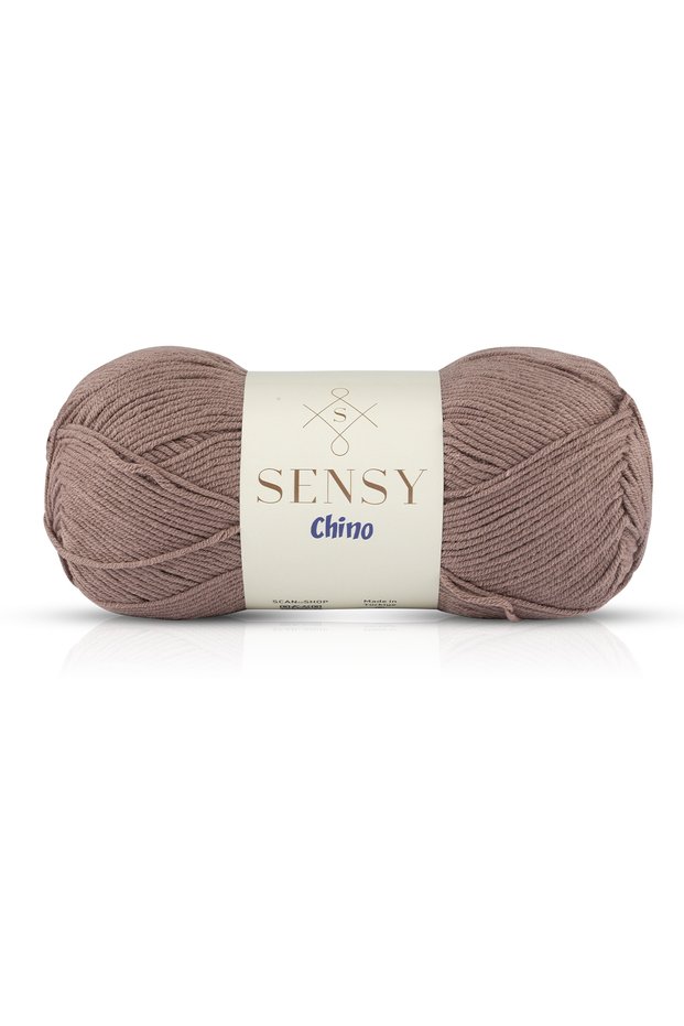 Chino Hand Knitting Yarn Sweater Blouse Vest Cardigan Yarn Tunic Amigurumi Yarn Dark Mink 100 gr - 330 M