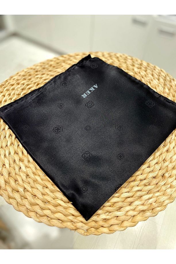 İpek Monogram Jakar Eşarp - 4