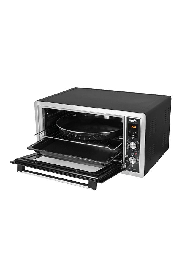 4559 Pop-up Düğme Dijital Turbo Inox 45 Lt Çift Cam Midi Fırın - 4