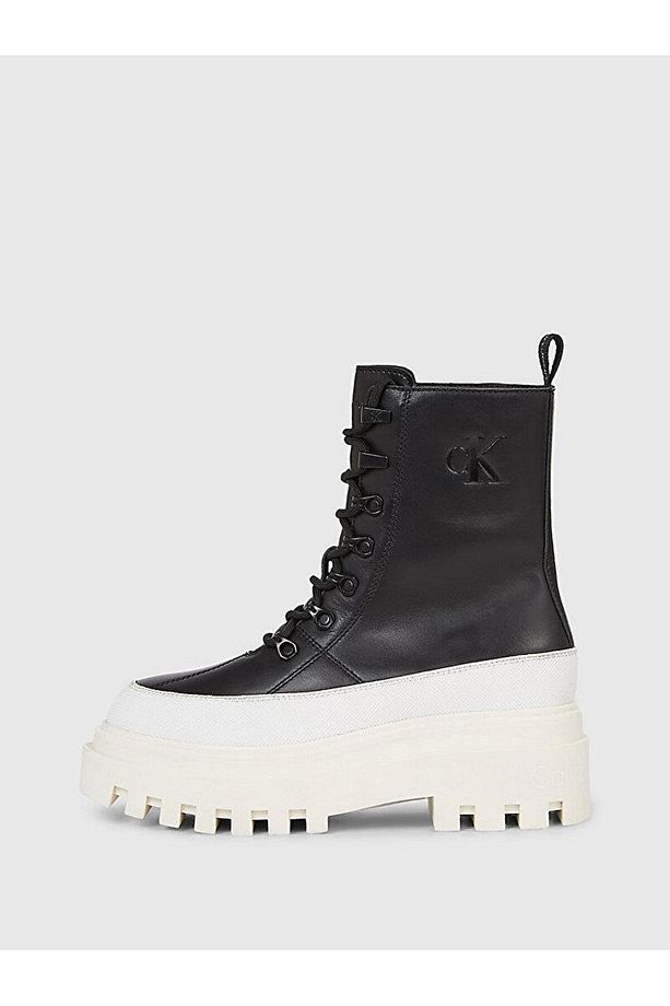 FLATFORM LACE UP BOOT LTH Kadın Bot - 6