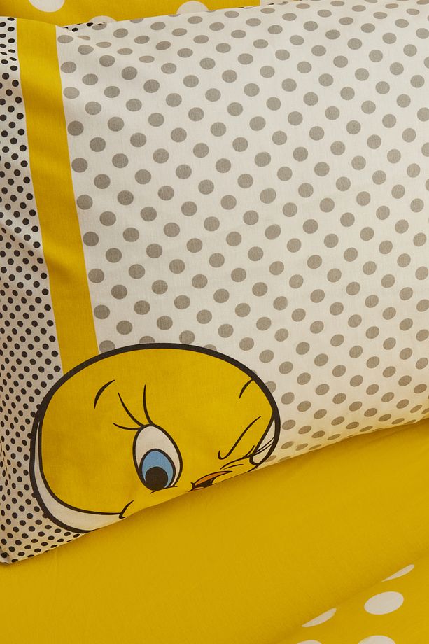 Looney Tunes Tweety %100 Pamuk Tek Kişilik Nevresim Takımı - 2