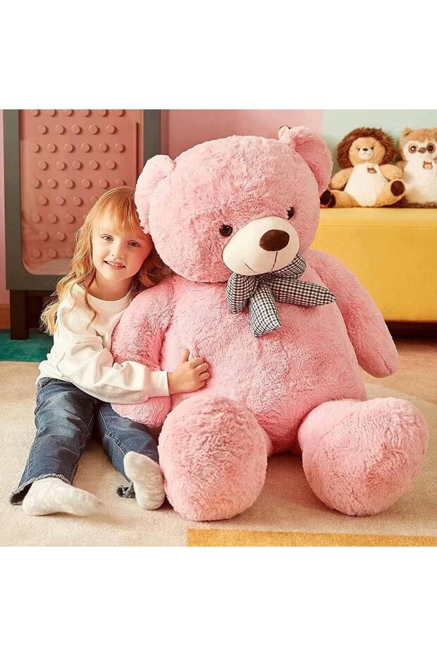 175 cm Papyonlu DEV Boy Peluş Ayı - % 100 YERLİ - 8