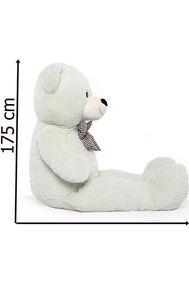 175 cm Papyonlu DEV Boy Peluş Ayı - % 100 YERLİ - 4