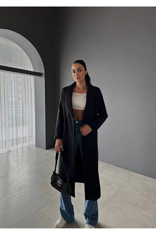 Kaşe Kaban Siyah - 6