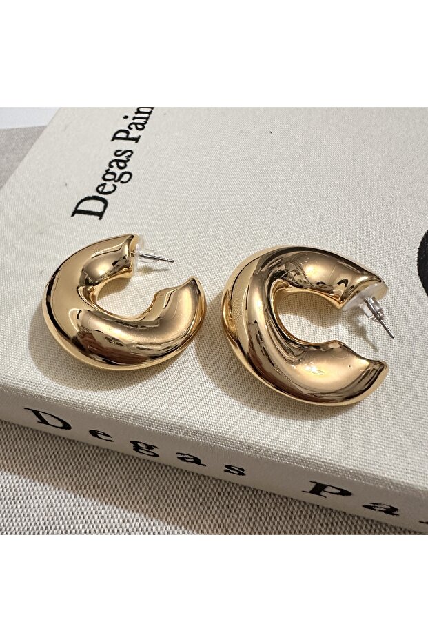 Dalgalı Halka Küpe - 2