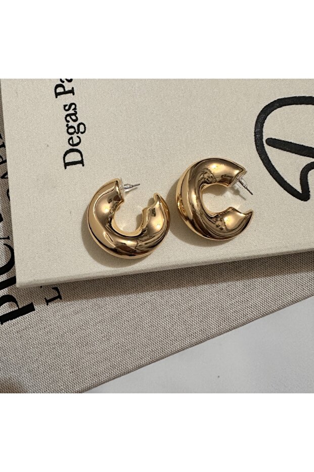 Dalgalı Halka Küpe - 3