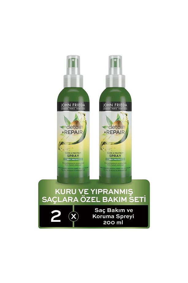 Kuru Ve Yıpranmış Saçlar Için Saç Bakım Ve Koruma Spreyi 200 ml 2'li - 1