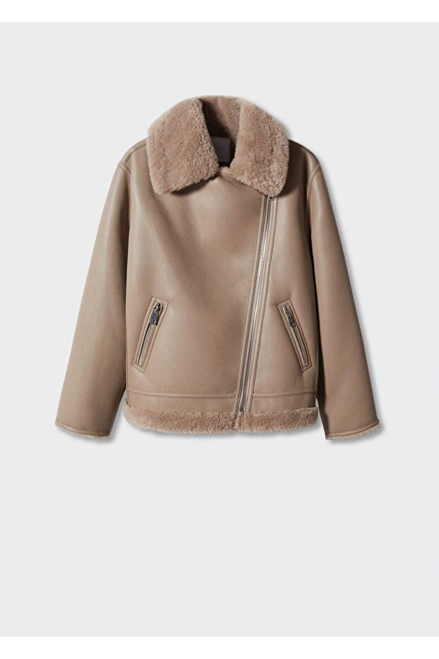 Suni Kürk Astarlı Ceket - 3