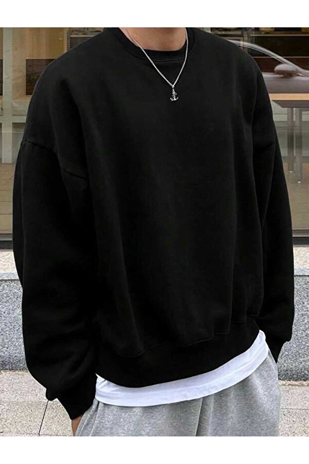 Versize Comfortable Fit Basic Sweatshirt - with 5 Different Color Options - 1