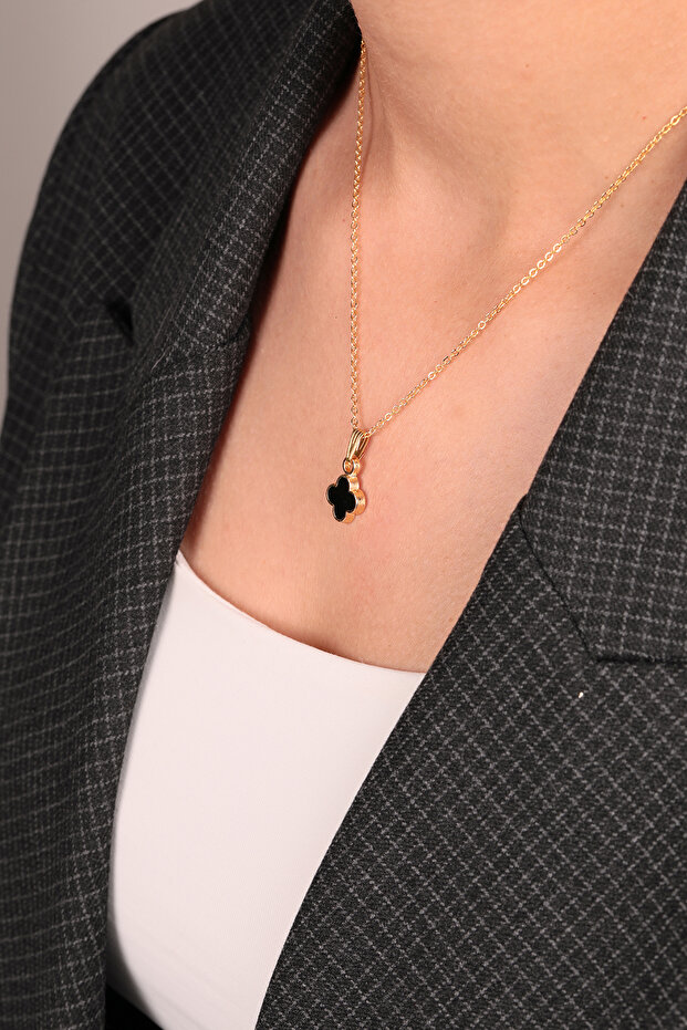 Kadın Yonca Model Kolye - 6