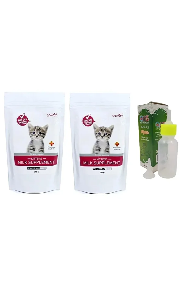 Yavru Kedi Süt Tozu 2 Adet + Biberon 60 Ml Biberon - 1
