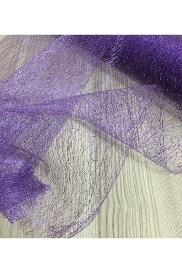 1 METER PURPLE COLOR SPIDER NET WITH TULLE WIDTH 70 CM - 2