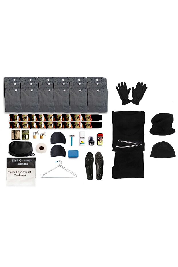 18-Piece Air Force Winter Basic Uniform Set - Air Force Thermal Underwear - Air Force Soldier T-Shirt