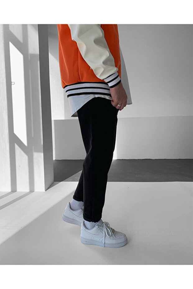 Siyah Basic Boyfriend Pantolon - 4