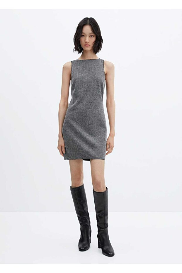 Kısa triko elbise - 2