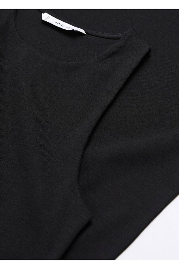 Pamuklu midi elbise - 6