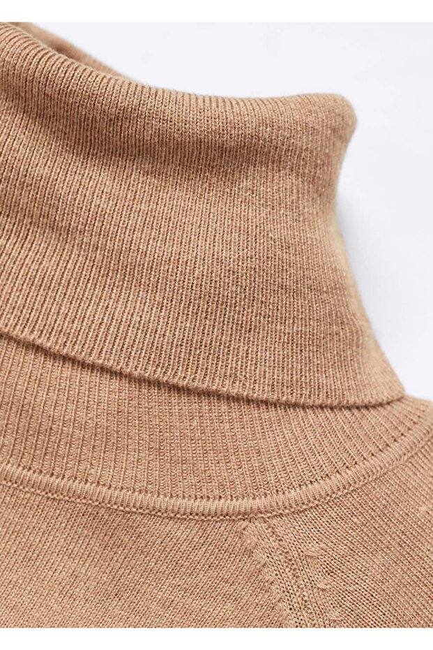 İnce triko boğazlı kazak - 5